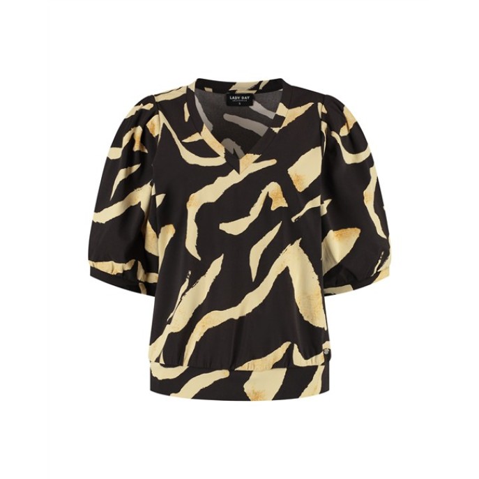 Lady Day T-shirt Amie-V L24.380.3254 pania print Lady Day T-shirt Amie-V L24.380.3254 pania print